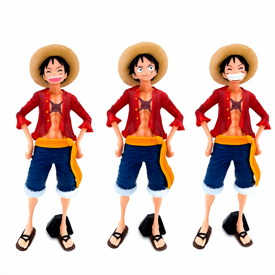 One Piece Luffy 3 Face Change Standing Action Figure 27cm | Premium Monkey D. Luffy Anime Figure