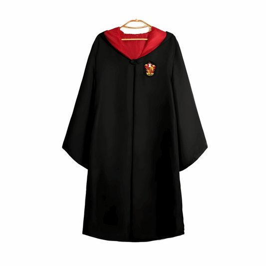 Harry Potter Wizard Costume Robe Set, Cosplay, Tie & Glasses for Adult Teens (Size L)