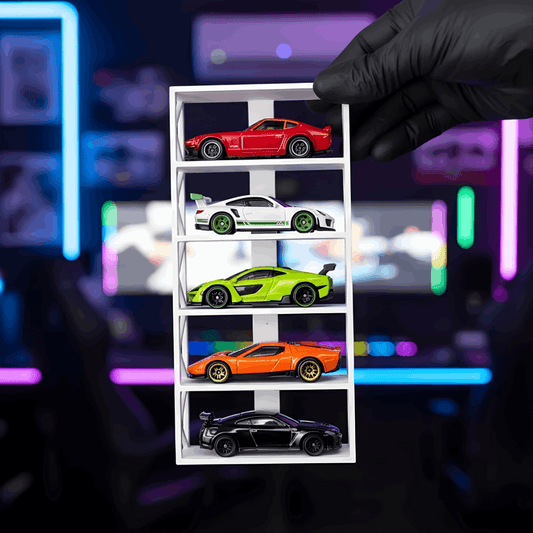 5 Rack Hotwheels Stand (White)