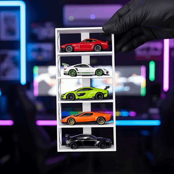 5 Rack Hotwheels Stand (White)