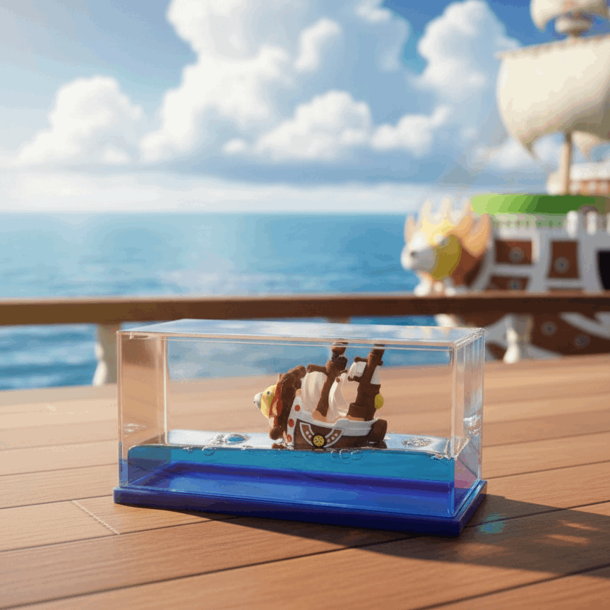 One Piece Thousand Sunny Liquid Display Bottle Ship (Small)