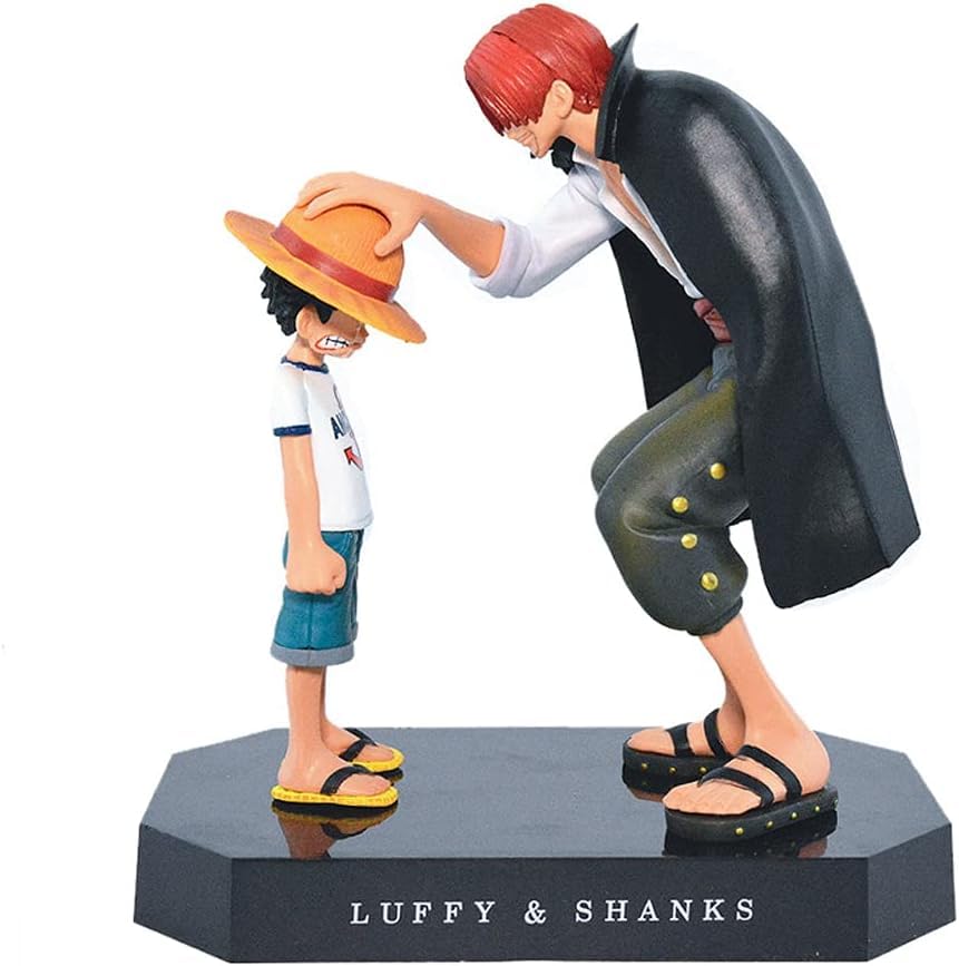 Powerful Bond Luffy and Shanks , One Piece Action Figure With Stand