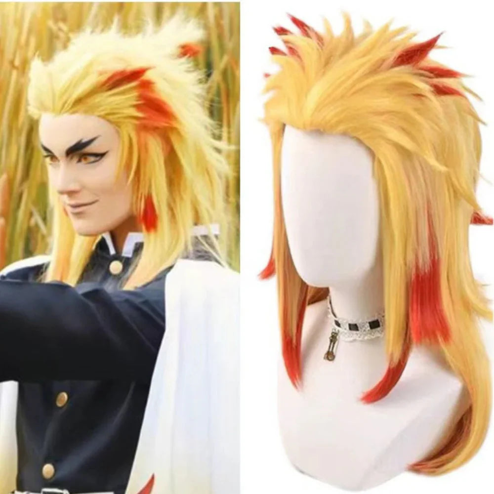 Rengoku Cosplay Wig