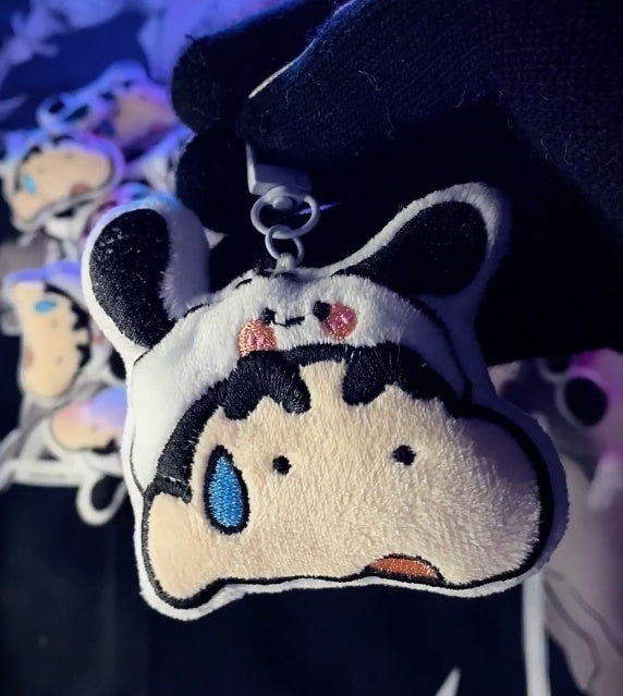 Shinchan x Shiro Plush Keychain