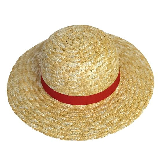 One Piece Anime Monkey D Luffy Straw Hat (Real-Life Version)