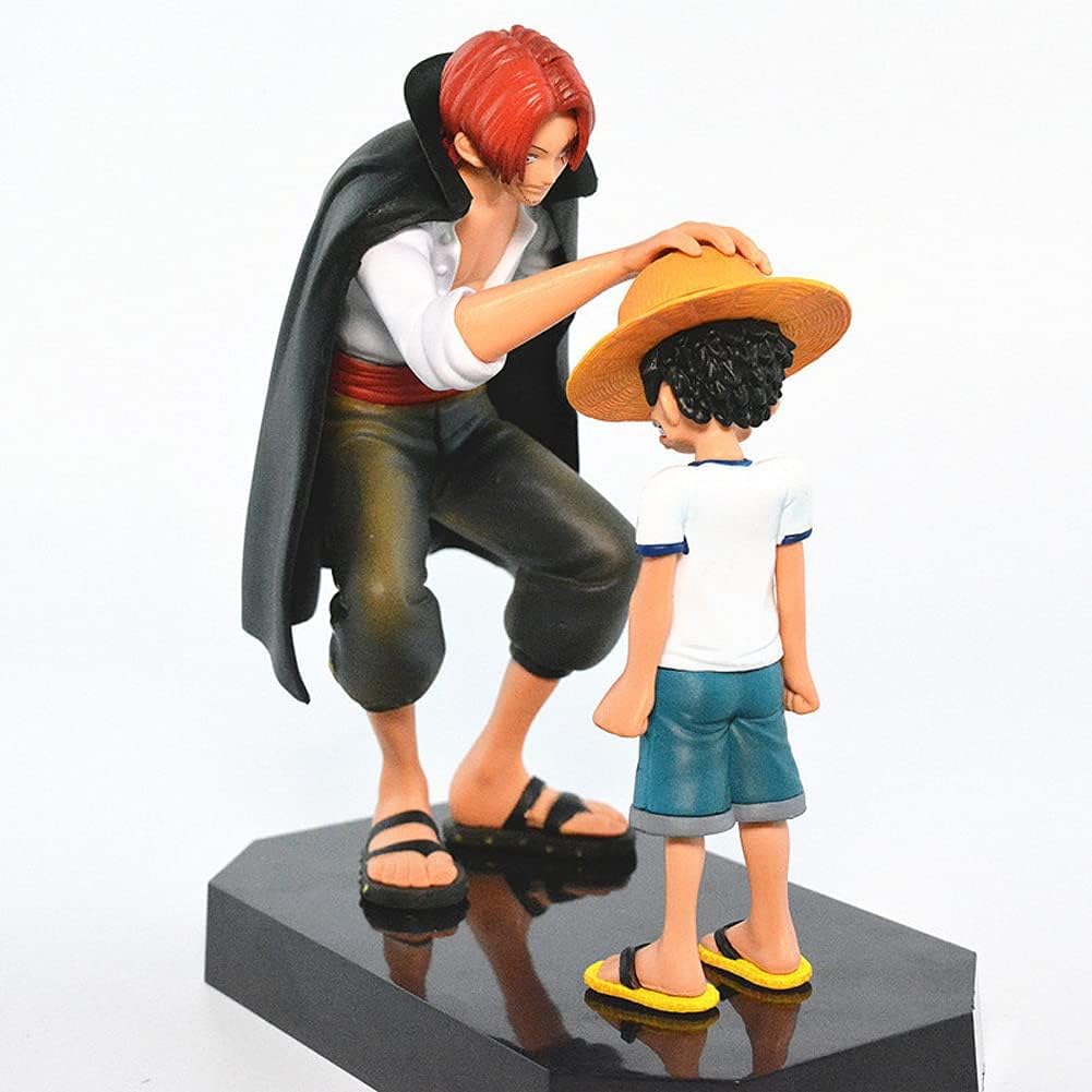 Powerful Bond Luffy and Shanks , One Piece Action Figure With Stand