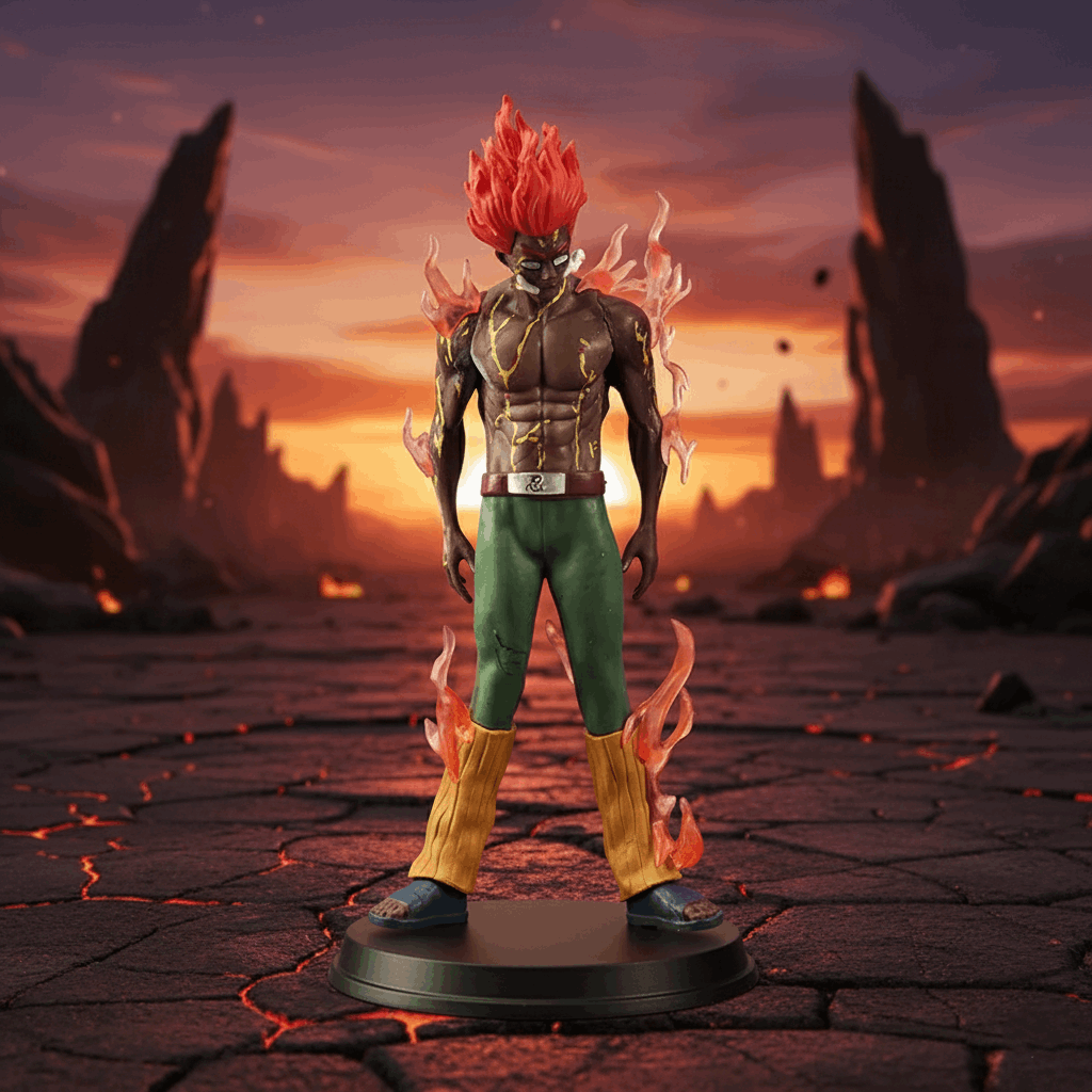 Naruto Anime Might Guy Eight Gates Form Standing Action Figure