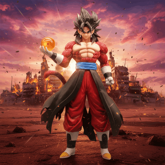 DBZ Super Saiyan Vegito SSJ4 with Dragon Ball Action Figure PVC Anime Figurine