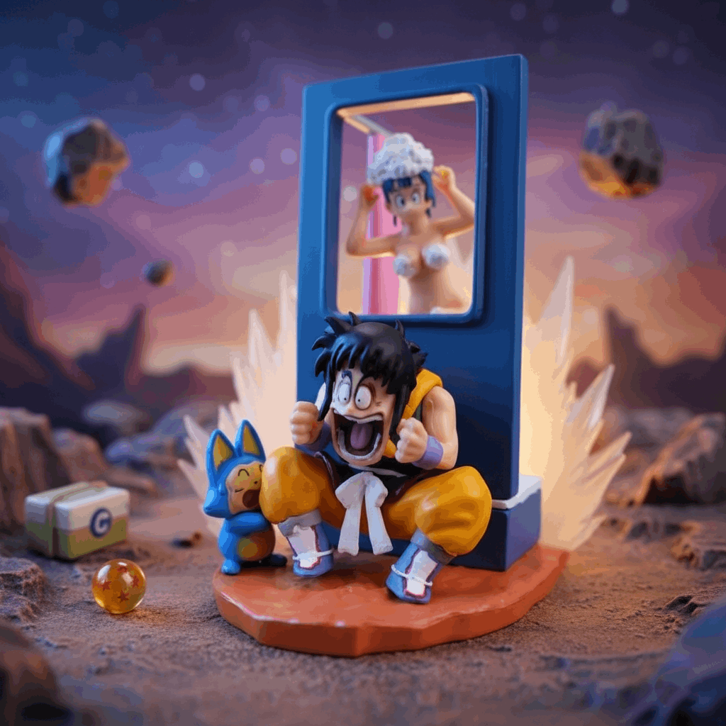 Yamcha Peeking Scene – Dragon Ball Z Humorous Collectible Figure