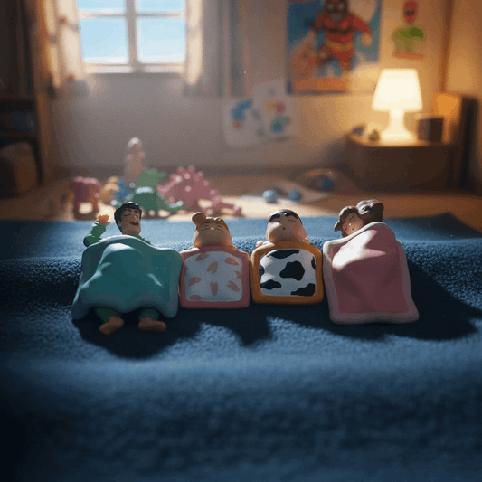Shinchan Nohara family Sleeping Figures (Set of 4)