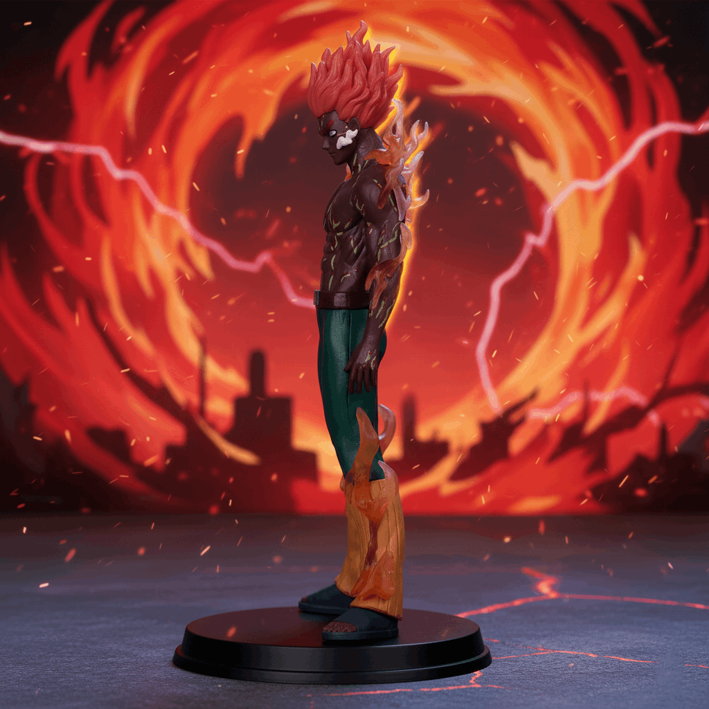 Naruto Anime Might Guy Eight Gates Form Standing Action Figure