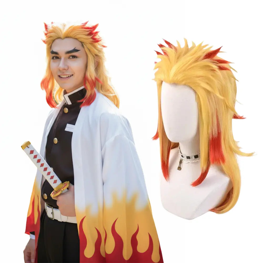 Rengoku Cosplay Wig