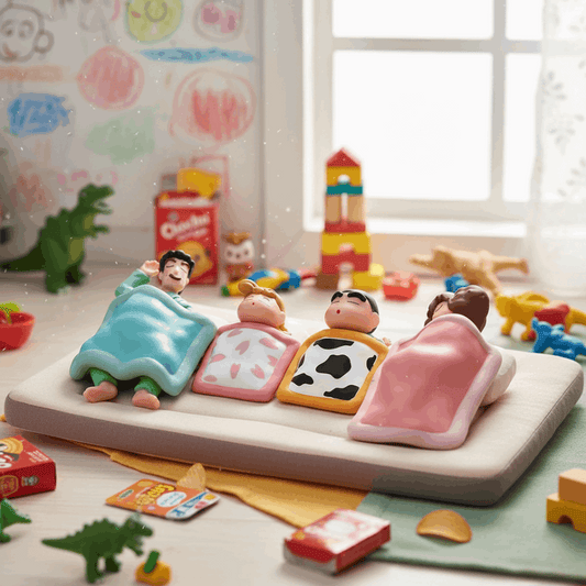 Shinchan Nohara family Sleeping Figures (Set of 4)